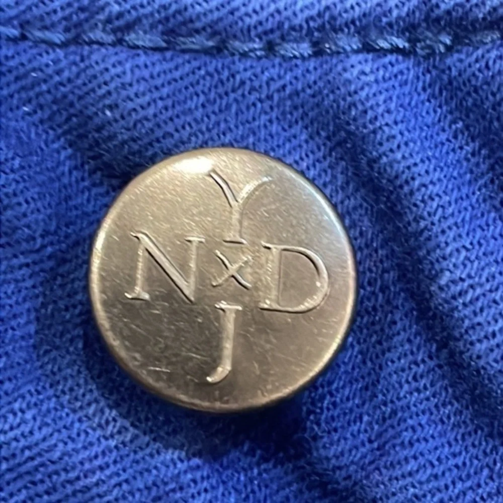 NYDJ‎ Colbalt Blue Ankle Jeans Size 10
